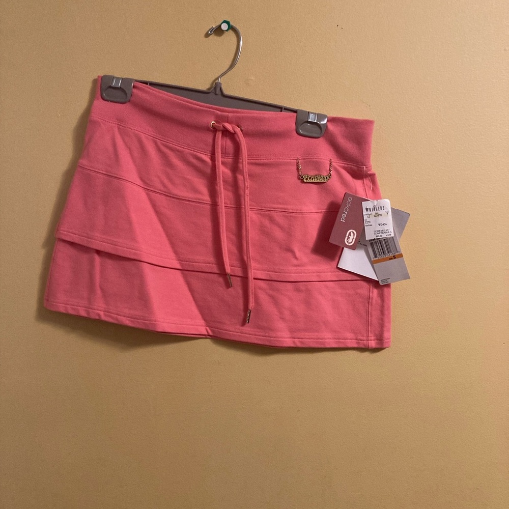 EckoRed Women’s Coral Skirt with Gold Detail